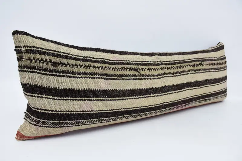 Garden Pillow, 12x36 Beige Pillow Case, Pillow Case, Kilim Cushion Sham, Kilim Pillow Cover, Car Pillow Cover, Home Decor Pillow - 3