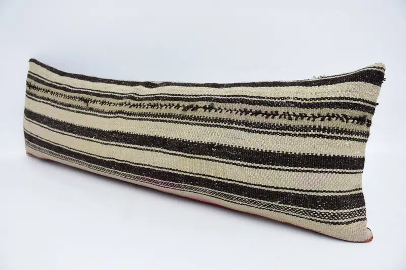 Garden Pillow, 12x36 Beige Pillow Case, Pillow Case, Kilim Cushion Sham, Kilim Pillow Cover, Car Pillow Cover, Home Decor Pillow - 4