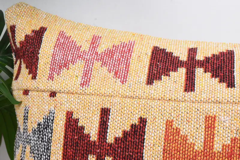 16x43 Beige Cushion, Cushion Cover, Throw Kilim Pillow, Wool Kilim Pillow Cushion Case, Kilim Pillow, Luxury Pillow Case, Gift Pillow - 2