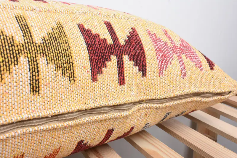 16x43 Beige Cushion, Cushion Cover, Throw Kilim Pillow, Wool Kilim Pillow Cushion Case, Kilim Pillow, Luxury Pillow Case, Gift Pillow - 7