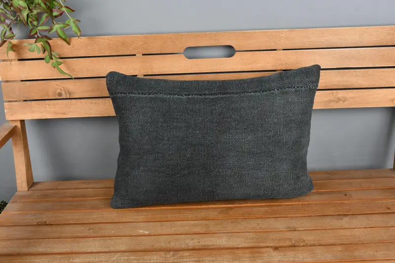 16x24 Gray Cushion Cover, Cushion Case, Pillow for Couch, Vintage Kilim Pillow Pillow Case, Antique Pillows, Vintage Kilim Pillow - 6
