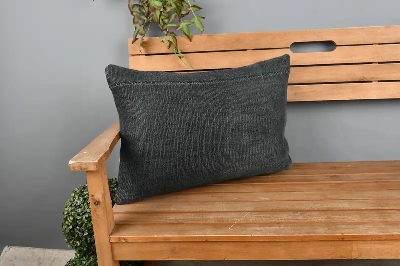 16x24 Gray Cushion Cover, Cushion Case, Pillow for Couch, Vintage Kilim Pillow Pillow Case, Antique Pillows, Vintage Kilim Pillow - 1