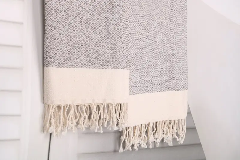 Lightweight Turkish towel, Employee Gifts, Handwoven Turkish Towel, 76x36 Cotton Diamond Towel, Personalized Bridesmaid Gift, Bridal Shower Gift - 8