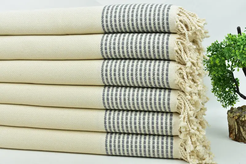 Bachelor Bachelorette Party Favors, Turkish towel, Peshtemal Towel USA, 70x36 Cotton Striped Towel, Best Beach Towel, Bridal Shower Favor - 3