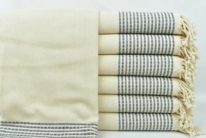 Bachelor Bachelorette Party Favors, Turkish towel, Peshtemal Towel USA, 70x36 Cotton Striped Towel, Best Beach Towel, Bridal Shower Favor - 1