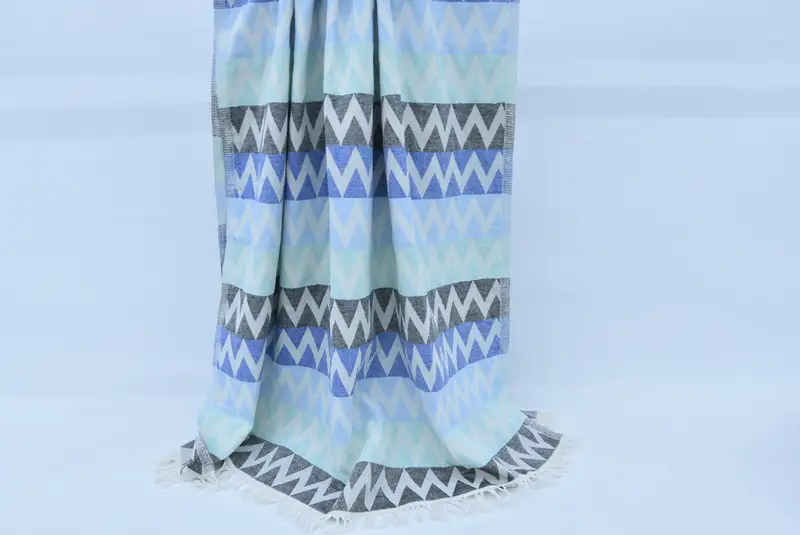 Wedding Gift Ideas, Spa Gift Towel, Gym Towel, Bath towel, 70x40 Cotton Zigzag Design Towel, Bachelor Bachelorette Party Favors, Housewarming Gift - 8