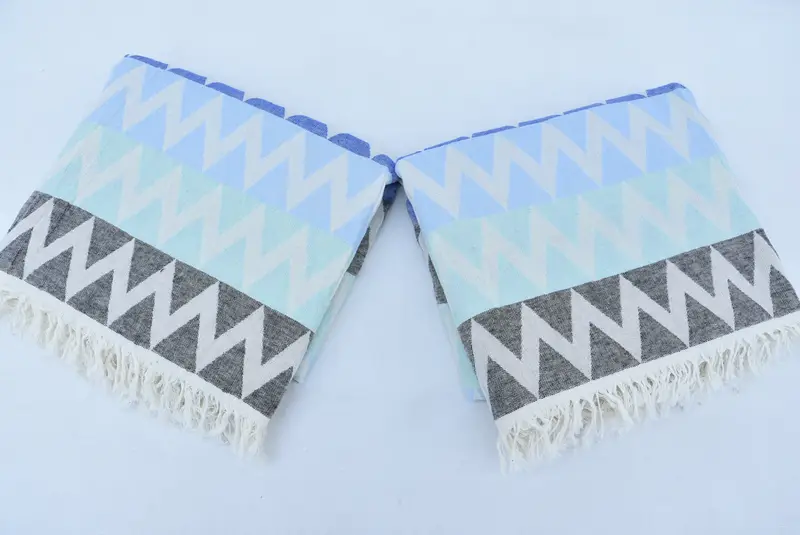 Wedding Gift Ideas, Spa Gift Towel, Gym Towel, Bath towel, 70x40 Cotton Zigzag Design Towel, Bachelor Bachelorette Party Favors, Housewarming Gift - 5