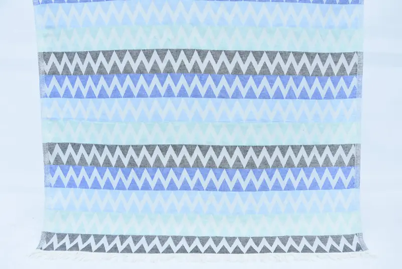 Wedding Gift Ideas, Spa Gift Towel, Gym Towel, Bath towel, 70x40 Cotton Zigzag Design Towel, Bachelor Bachelorette Party Favors, Housewarming Gift - 1