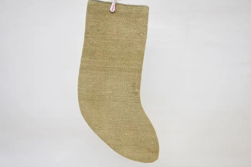 Medias navideñas beige, medias festivas de 14 pulgadas