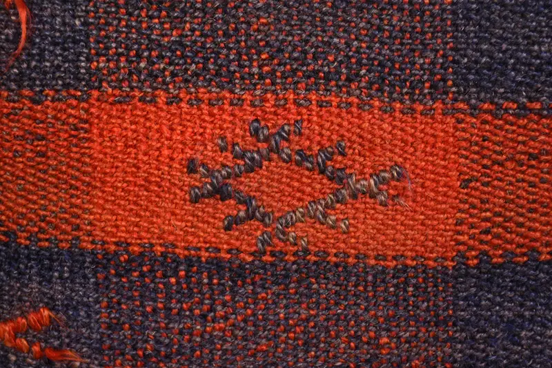 Ikat Pillow Cover, Cushion, Gift Pillow, Pillow for Sofa, 20x20 Orange Pillow Case, Vintage Kilim Pillow, Authentic Cushion Cover, Yoga Pillow Sham - 3