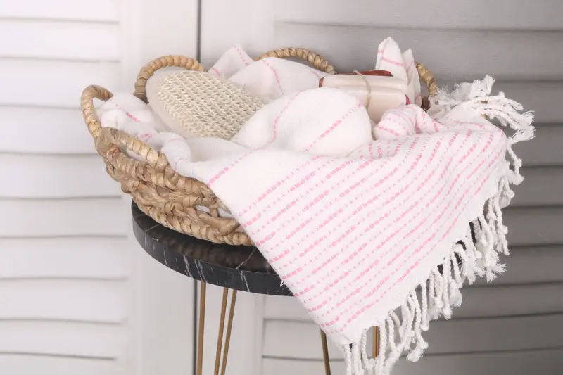 70x38 Cotton Striped Design Towel, Personalized Wedding Gift, Wedding Gift, Valentines Day Gift Idea, Custom Beach Towel, Bulk Order Towel - 2