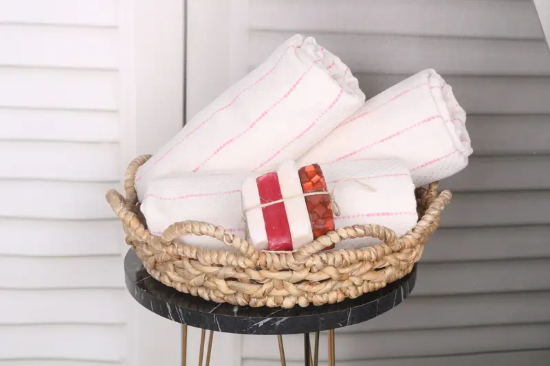 70x38 Cotton Striped Design Towel, Personalized Wedding Gift, Wedding Gift, Valentines Day Gift Idea, Custom Beach Towel, Bulk Order Towel - 4