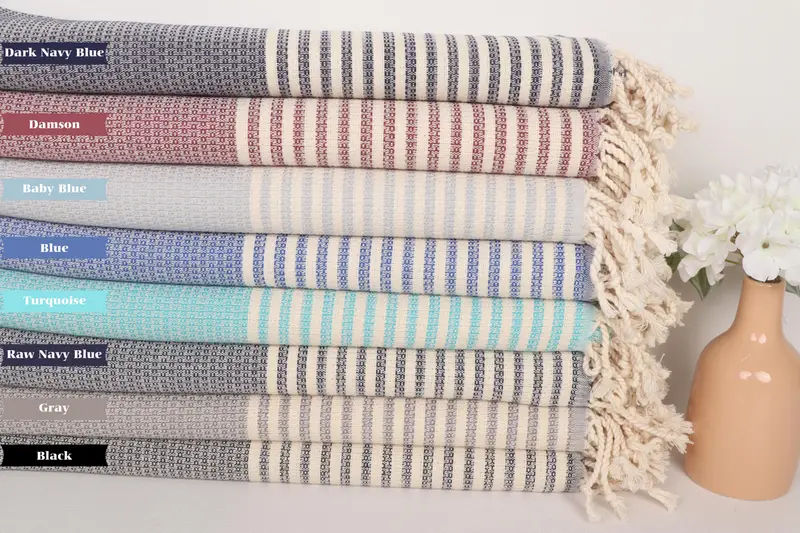 Spa Towel, Bridesmaid Gifts Personalized, Bachelor Party Favors, Personalized Beach Towel, 68x40 Cotton Striped Towel, Beach towel, Home Decor Gifts - 1