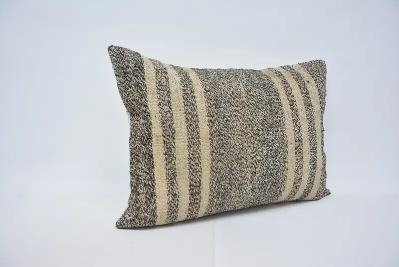 Geometric Embroidered Pillow, 20x28 Inches Decorative Pillow - 3