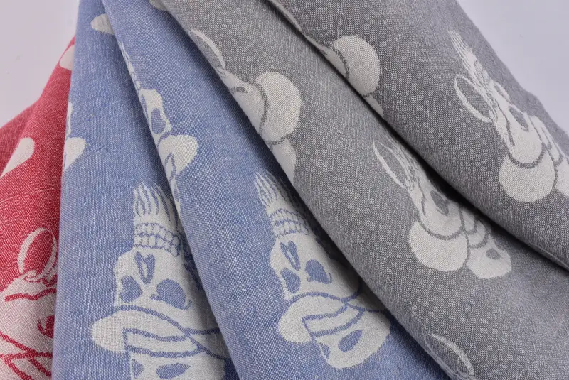 Sand-free peshtemal towel for the beach, 70x36 Cotton Skull Patterned Towel, Turkish towel, Home Decor Gifts, Bridal Party Gifts, Gifts For Him - 5