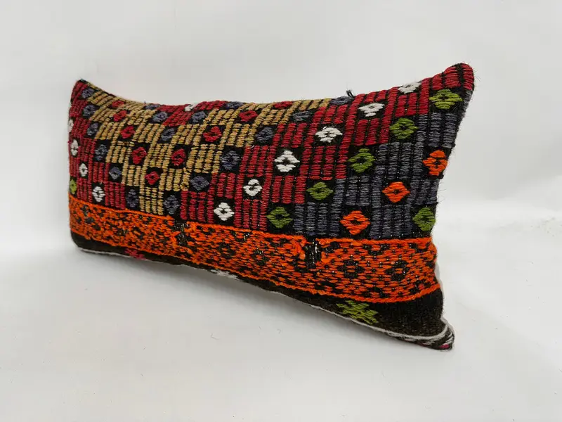 12x24 Red Cushion, Rustic Pillow, Gift Pillow, Nautical Throw Pillow Sham, Vintage Pillow, Cushion Cover, Home Decor Pillow - 4