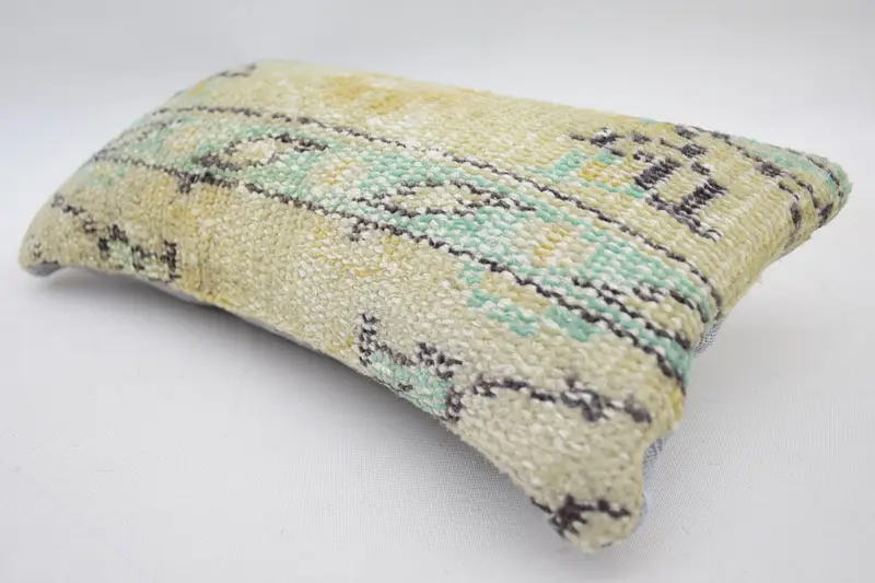 Home Decor Pillow, Kilim Cushion Sham, Kilim Rug Pillow Cover, Interior Designer Pillow, 8x16 Beige Pillow Cover, Pillow Cover - 5