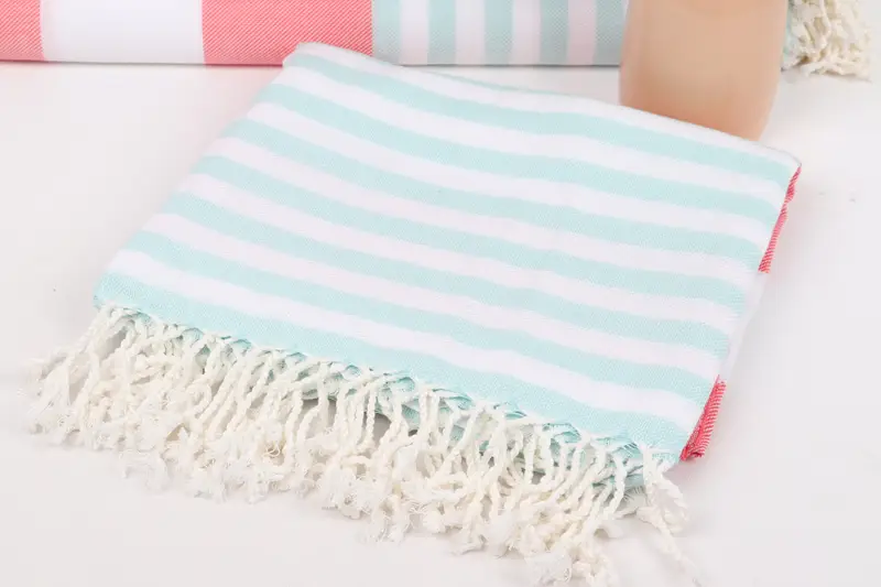 Turkish towel, Personalized Wedding Gift, 70x40 Cotton Striped Towel, Turkish beach towel with fringe, Custom Beach Towels, Grandma Gift, Bath towel - 5