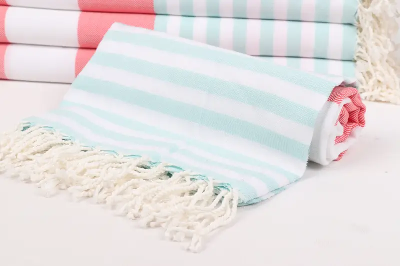 Turkish towel, Personalized Wedding Gift, 70x40 Cotton Striped Towel, Turkish beach towel with fringe, Custom Beach Towels, Grandma Gift, Bath towel - 4