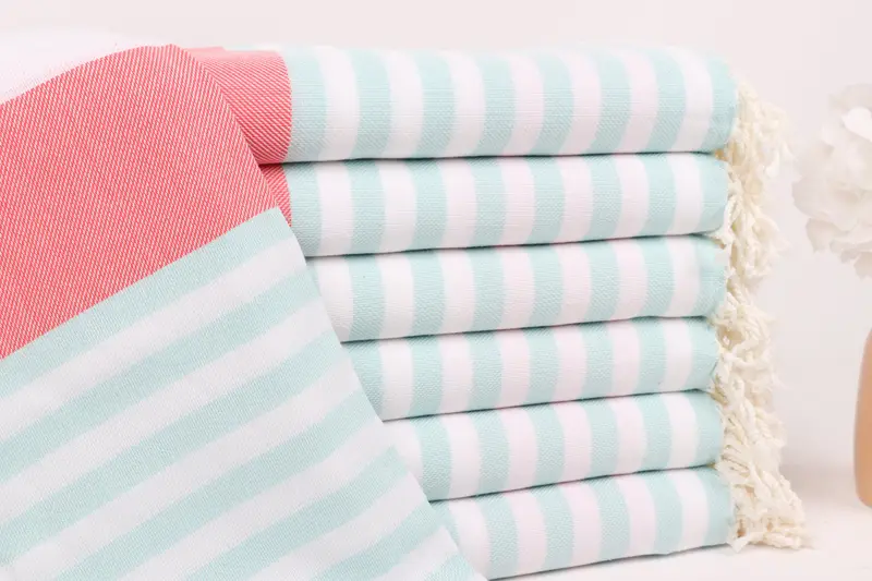 Turkish towel, Personalized Wedding Gift, 70x40 Cotton Striped Towel, Turkish beach towel with fringe, Custom Beach Towels, Grandma Gift, Bath towel - 1