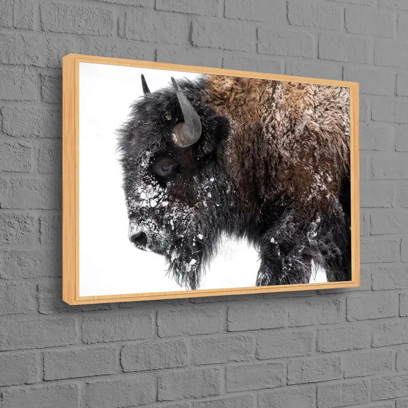 Elegant Loft Winter Snow Scene Printed Canvas Art