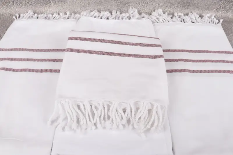 Best Friend Gift, Soft towel, Yoga Towel, Halloween Gifts, Lightweight towel, Soft and absorbent Turkish towel, 70x40 Cotton Striped Towel - 4
