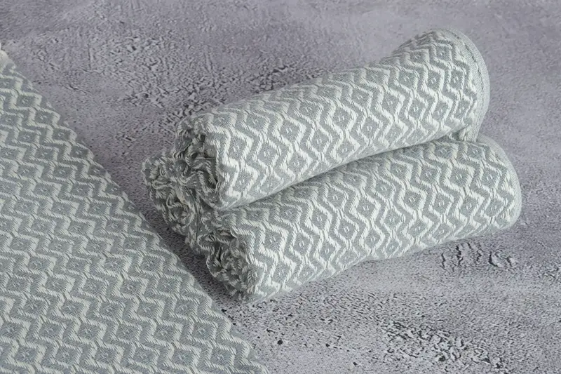 Monogram Kitchen Towel, Turkish Towel Hand Towel, Organic Towel, Wedding Gift, Handmade Gift, 36x18 Cotton Diamond Towel, Mother Of The Groom Gift - 8