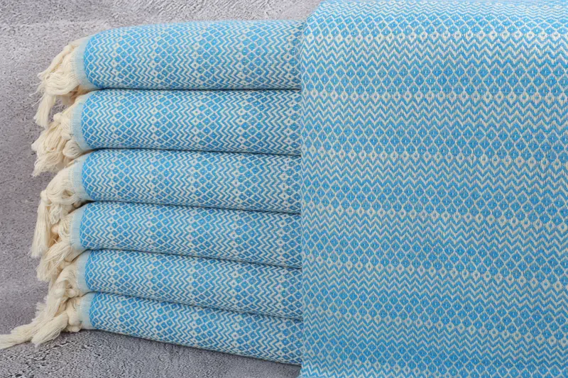 Personalized Gift, 70x38 Cotton Diamond Towel, Turkish beach towel, Home Decor Gifts, Best Friend Christmas Gift, Organic Towel, Beach Wedding Favor - 1