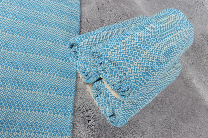 Personalized Gift, 70x38 Cotton Diamond Towel, Turkish beach towel, Home Decor Gifts, Best Friend Christmas Gift, Organic Towel, Beach Wedding Favor - 8