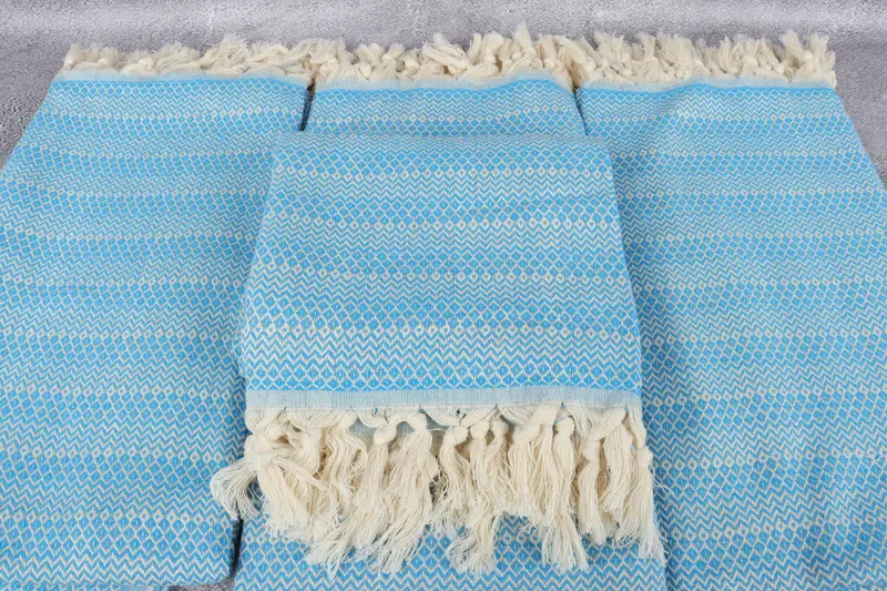 Personalized Gift, 70x38 Cotton Diamond Towel, Turkish beach towel, Home Decor Gifts, Best Friend Christmas Gift, Organic Towel, Beach Wedding Favor - 4