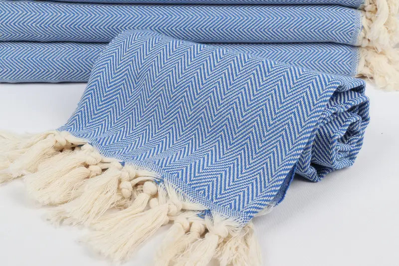 70x40 Cotton Herringbone Towel, Thin towel, Handmade Gift, Personalized Gifts, Soft and absorbent Turkish towel, Wedding Towel, Large Turkish Towel - 4