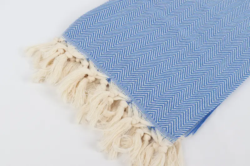 70x40 Cotton Herringbone Towel, Thin towel, Handmade Gift, Personalized Gifts, Soft and absorbent Turkish towel, Wedding Towel, Large Turkish Towel - 7