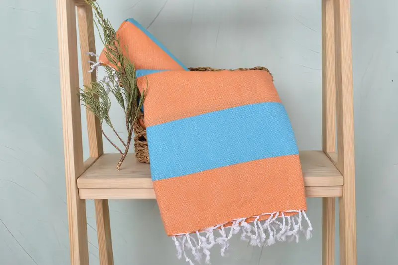Absorbent Turkish towel, Turkish bath towel for spa, Hammam towel, Peshtemal, Girls Weekend Favors, Cotton towel, 70x40 Cotton Striped Towel - 4