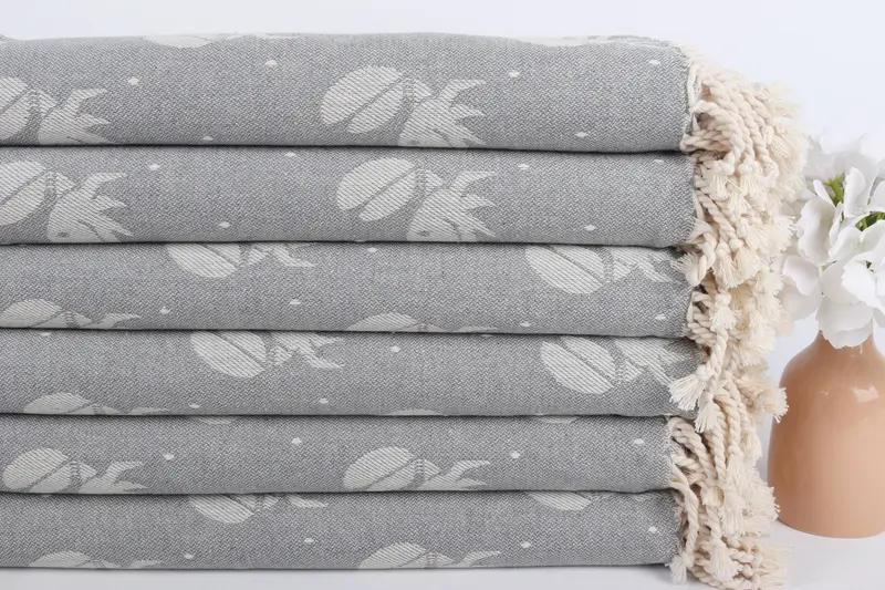 68x40 Cotton Crab Design Towel, Wedding Day Gift For Bride, Summer Gift, Bridesmaid Gift, Bridesmaid Gift Towel, Monogram Turkish Bath Towel - 4