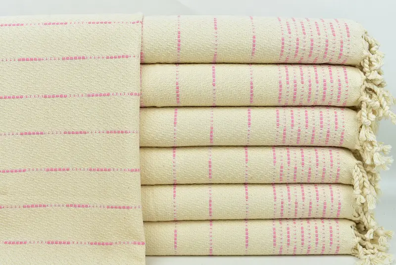Monogramlı el havlu, kız gezisi parti lehine, Noel hediyesi, 36x18 pamuklu çizgili tasarım havlu, kişiselleştirilmiş el havlu, kişiselleştirilmiş hediyeler - 1
