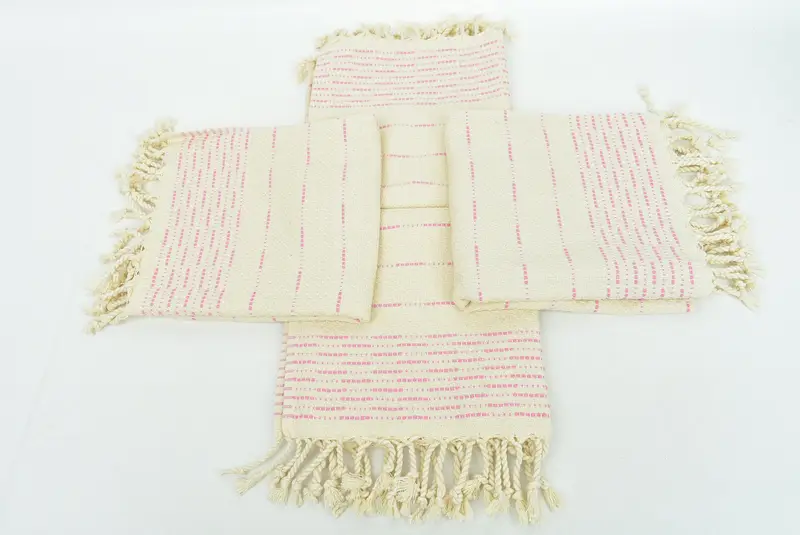 Monogramlı el havlu, kız gezisi parti lehine, Noel hediyesi, 36x18 pamuklu çizgili tasarım havlu, kişiselleştirilmiş el havlu, kişiselleştirilmiş hediyeler - 6