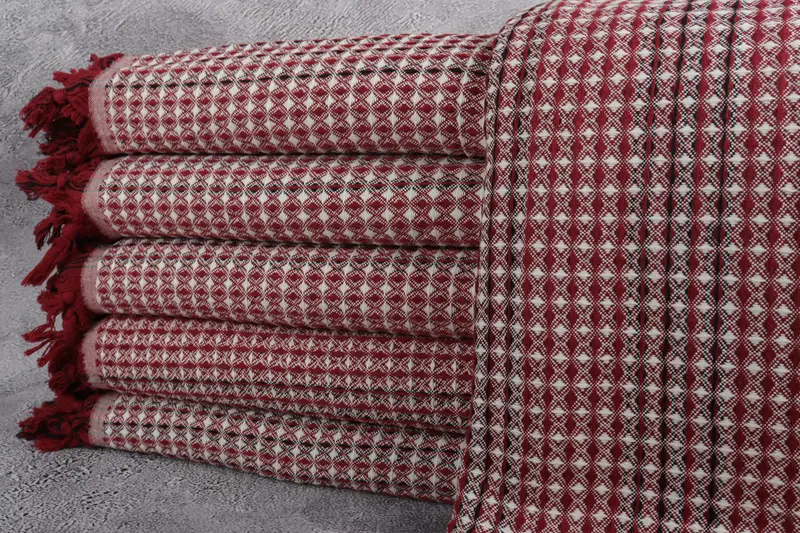Throw Blankets, Boho Throw Blankets, Beach Theme Bachelorette Party, 96x70 Cotton Striped Towel, Throw Blanket, Woven Throw Blanket - 1