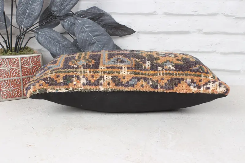 Traditional Cushion, Cushion, Gift Pillow, Ethnic Pillow Cover Cushion, Home Decor Pillow, Car Cushion, Pillow for Sofa, 8x16 Blue Cushion Case - 5
