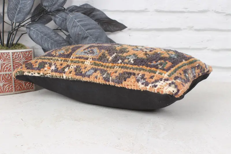 Traditional Cushion, Cushion, Gift Pillow, Ethnic Pillow Cover Cushion, Home Decor Pillow, Car Cushion, Pillow for Sofa, 8x16 Blue Cushion Case - 6