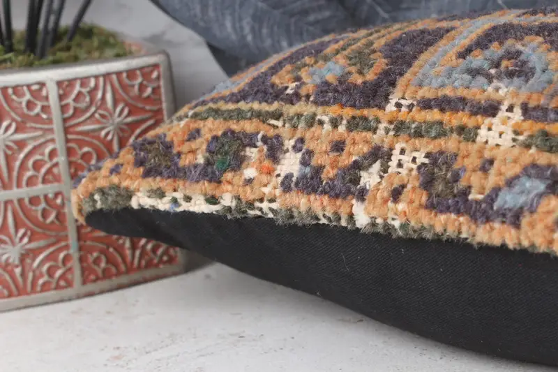 Traditional Cushion, Cushion, Gift Pillow, Ethnic Pillow Cover Cushion, Home Decor Pillow, Car Cushion, Pillow for Sofa, 8x16 Blue Cushion Case - 7