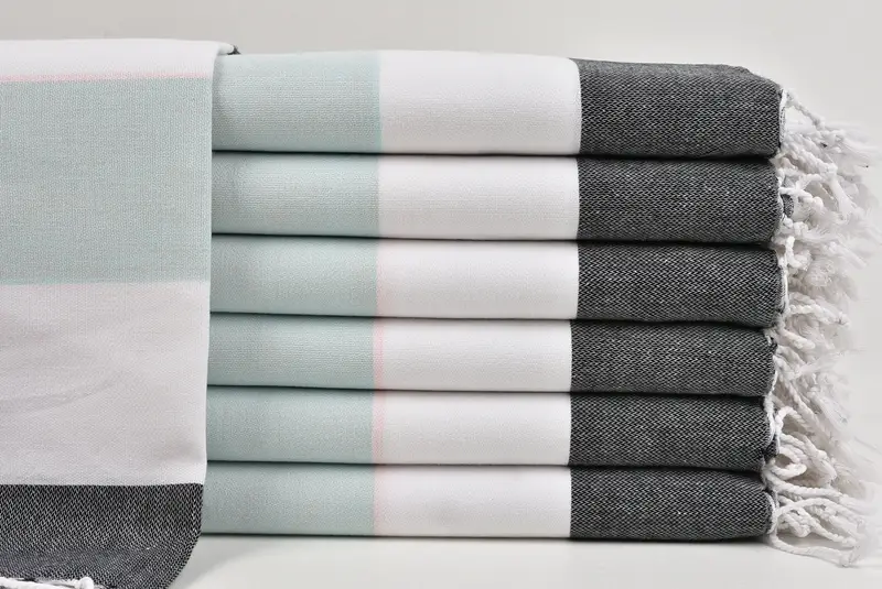 Quick-dry towel, 70x40 Cotton Striped Towel, Birthday Gift, Pool Towels, Fringed Turkish peshtemal beach towel USA, Bridesmaid Gift, Peshtemal Towel - 1