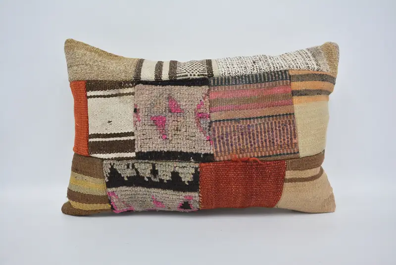 Vintage Pillow, Pillow for Couch, Cushion Case, Customized Cushion Cover, 16x24 Beige Cushion Case, Boho Pillow Sham Cover - 1