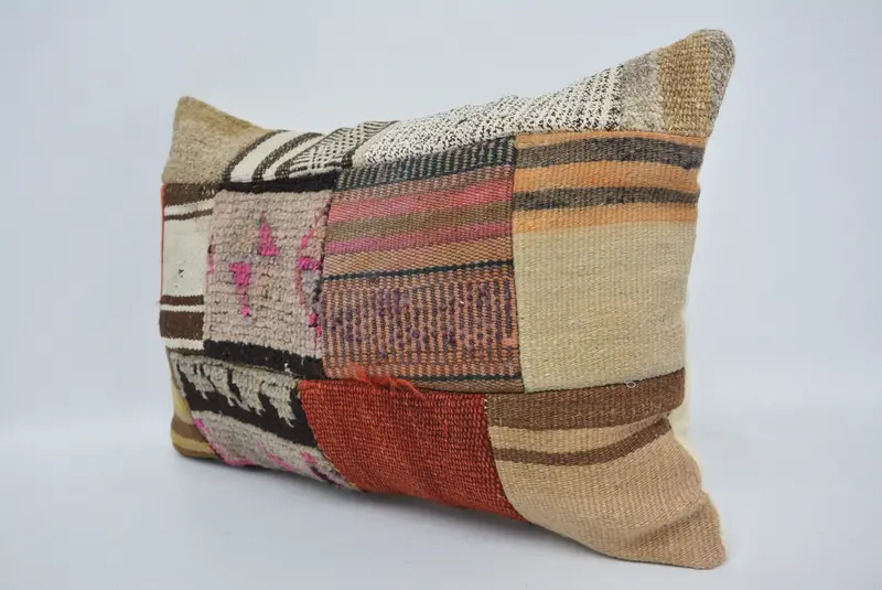 Vintage Pillow, Pillow for Couch, Cushion Case, Customized Cushion Cover, 16x24 Beige Cushion Case, Boho Pillow Sham Cover - 4