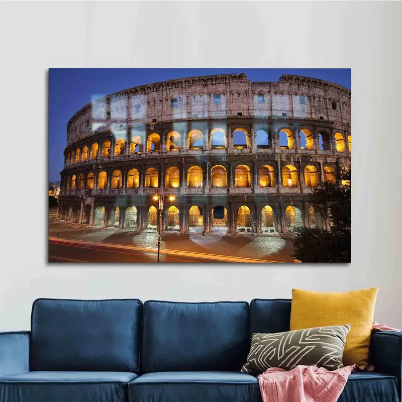 エレガントなプリント ガラス: ローマ コロッセオのランドスケープ デザイン