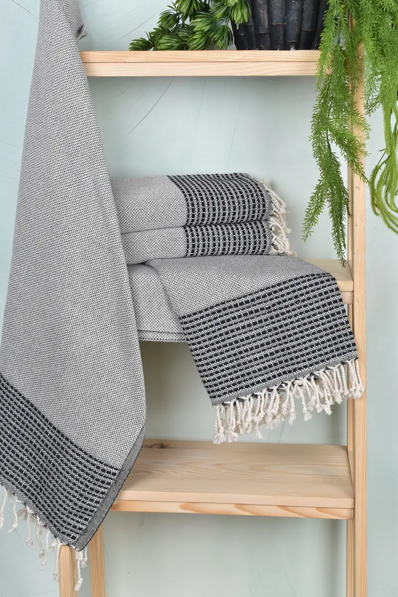 70x36 Cotton Striped Towel, Spa Gift, Beach Towel Monogram, Personalized Gift, Spa Towel, Personalized Gifts, Monogram Towels, Bridal Shower Favors - 6