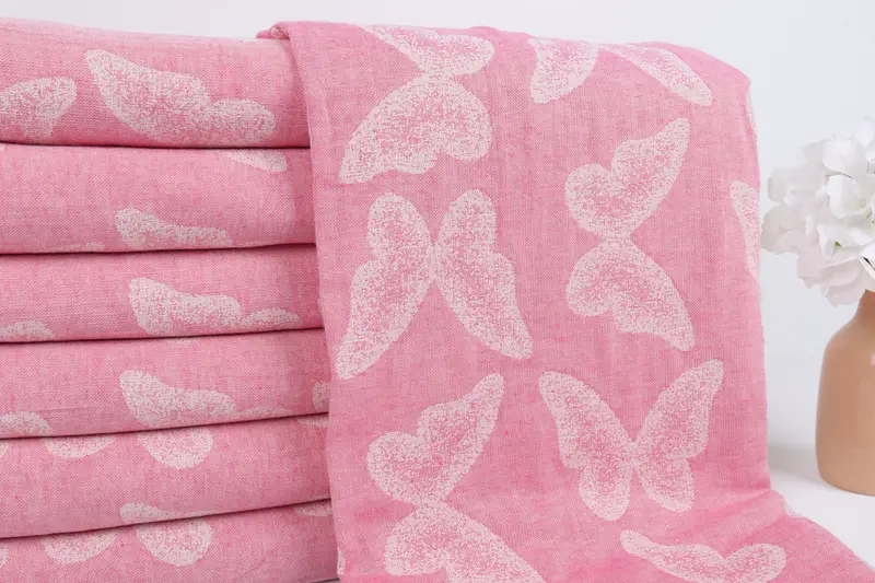 Bachelorette Party Items, 68x36 Cotton Butterfly Pattern Towel, Gym Towel, Baby Boy Gift, Custom Beach Towel, Monogram Beach Towel, Peshtemal Towel - 3