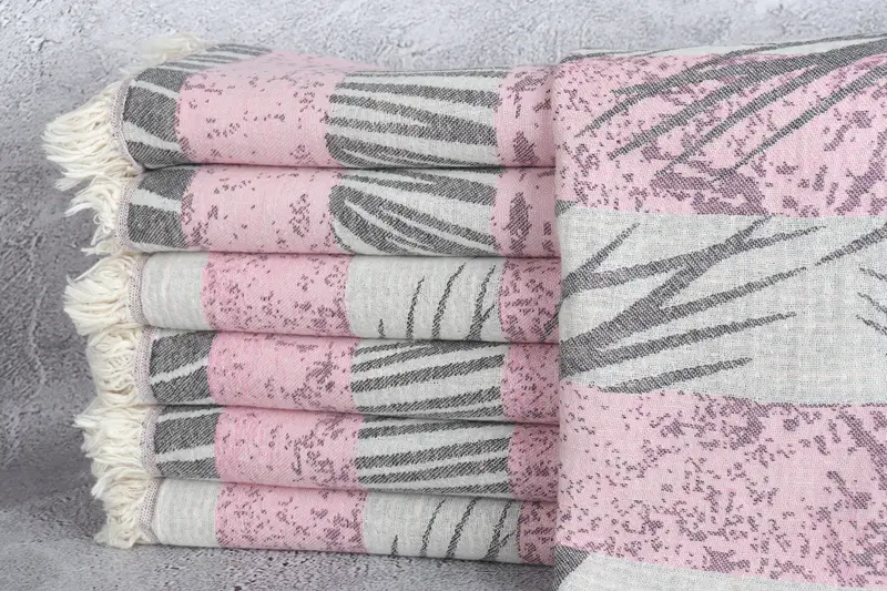 78x38 Cotton Floral Design Towel, Travel Towel, Quick-dry peshtemal, Gifts For Him, Customized Towels, Personalized Bridesmaid Gift, Summer Towel - 2