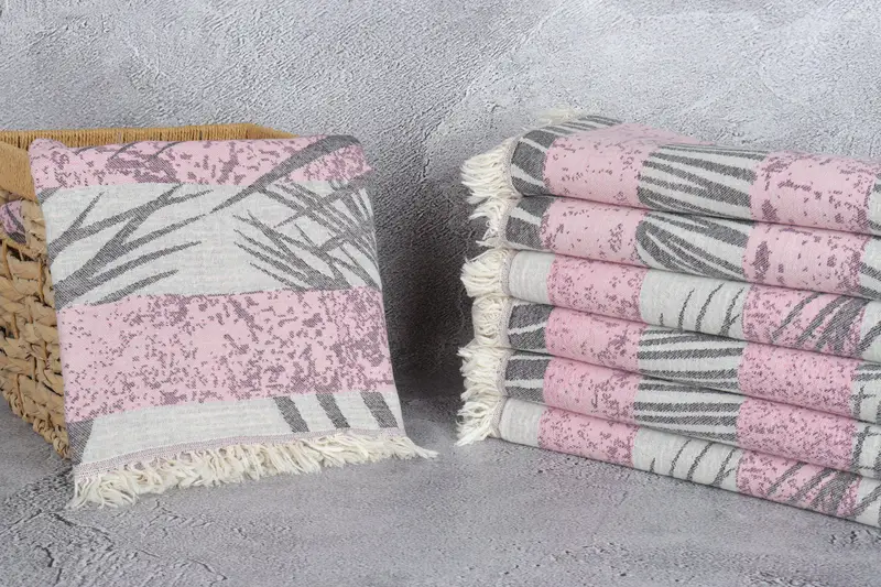 78x38 Cotton Floral Design Towel, Travel Towel, Quick-dry peshtemal, Gifts For Him, Customized Towels, Personalized Bridesmaid Gift, Summer Towel - 4