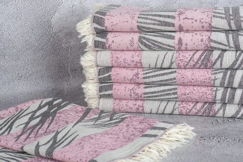 78x38 Cotton Floral Design Towel, Travel Towel, Quick-dry peshtemal, Gifts For Him, Customized Towels, Personalized Bridesmaid Gift, Summer Towel - 3