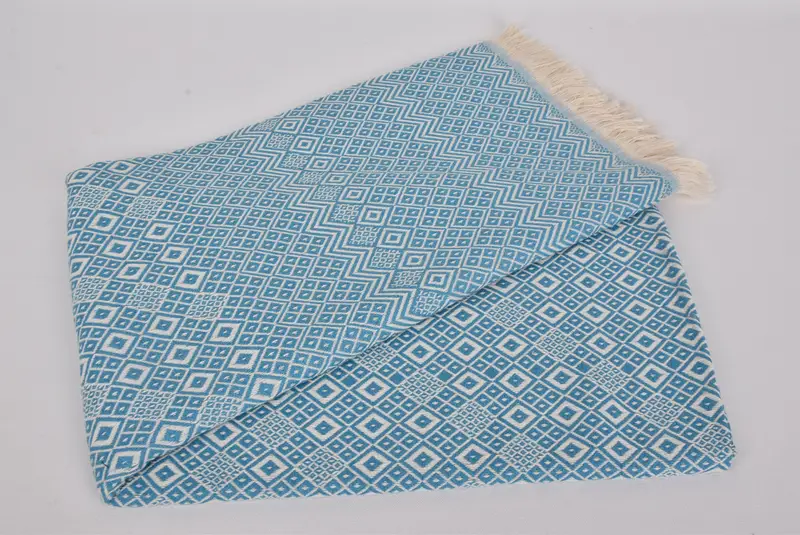 Bridal Shower Favor, Peshtemal Towel, Scarf Towel, 70x40 Cotton Diamond Towel, Personalized Gifts, Soft and absorbent Turkish towel, Travel towel - 4